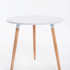 Jídelní stůl Benet kulatý, 80 cm, nohy přírodní - 2