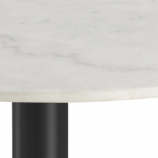 Jídelní stůl Corby, 105 cm, bílá / černá - 7