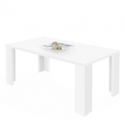 Jídelní stůl Kern, 160 cm, bílá