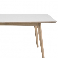 Jídelní stůl Maryt, 190 cm, bílá/dub - 3