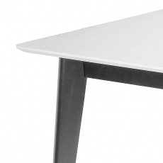 Jídelní stůl Milenium, 160 cm, bílá/černá - 2