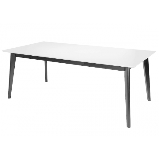 Jídelní stůl Milenium, 200 cm, bílá/černá - 1