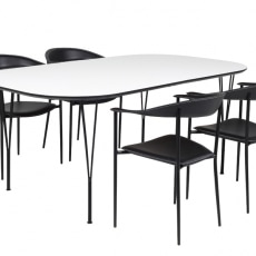 Jídelní stůl Polo, 180 cm, černé nohy - 4