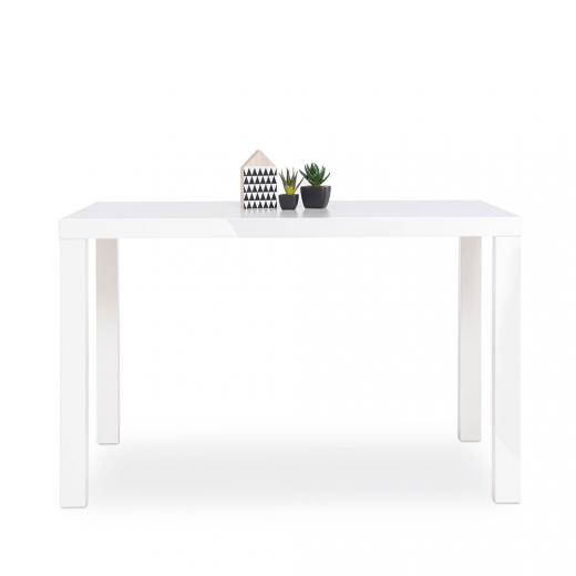 Jídelní stůl Priscilla, 120 cm, bílá mat - 1