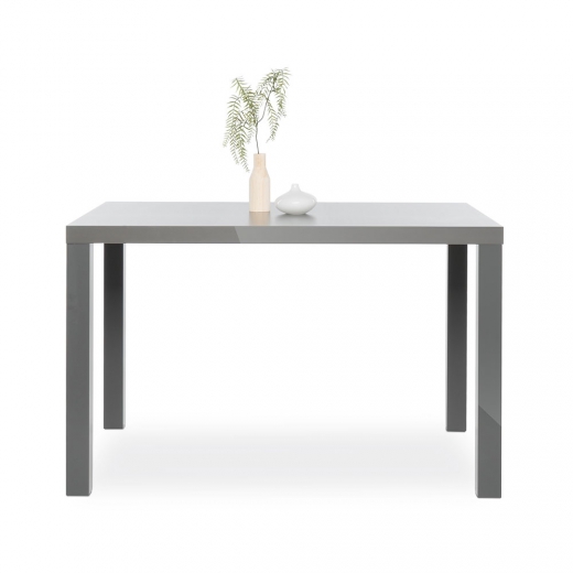 Jídelní stůl Priscilla, 120 cm, šedá lesk - 1