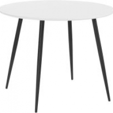Jídelní stůl Rex, 100 cm, bílá / černá - 1
