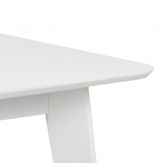 Jídelní stůl Roxby, 80-120 cm, bílá - 7