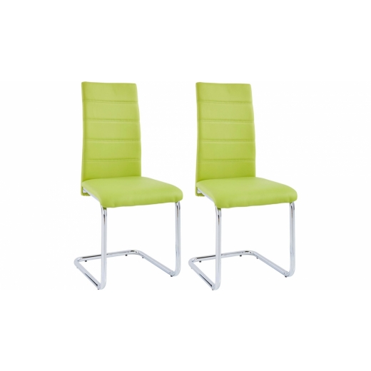 Jídelní židle Aber (SET 2 ks), zelená - 1