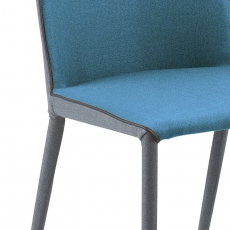 Jídelní židle Ajka (SET 2 ks), petrolejová - 3