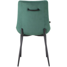 Jídelní židle Alzira (SET 2 ks), samet, zelená - 5