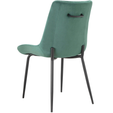 Jídelní židle Alzira (SET 2 ks), samet, zelená - 6