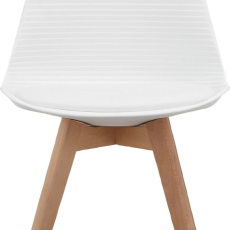Jídelní židle Armin (SET 2 ks), plast, bílá - 2