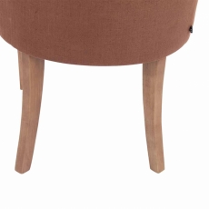 Jídelní židle Arton (SET 2 ks), hnědá / přírodní dřevo - 6