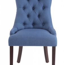 Jídelní židle Arton (SET 2 ks), modrá / hnědá - 2