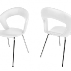 Jídelní židle Ashly (SET 2 ks) bílá - 2