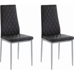 Jídelní židle Barat (SET 2 ks), černá