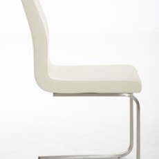Jídelní židle Belfort, syntetická kůže, krémová - 2