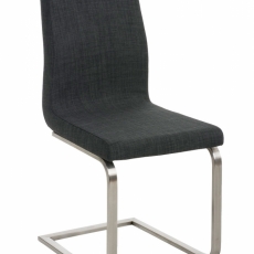 Jídelní židle Belfort, textil, tmavě šedá - 1
