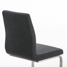 Jídelní židle Belfort, textil, tmavě šedá - 3