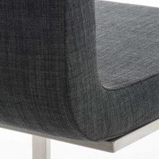 Jídelní židle Belfort, textil, tmavě šedá - 5