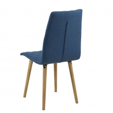 Jídelní židle Bene (SET 2 ks), tm. modrá - 4