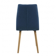 Jídelní židle Bene (SET 2 ks), tm. modrá - 5