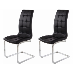 Jídelní židle Brune (SET 2 ks), černá