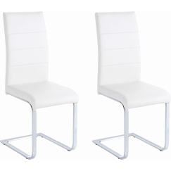 Jídelní židle Care (SET 2 ks), bílá