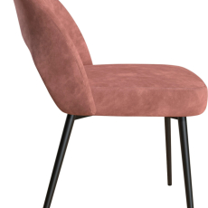 Jídelní židle Chantal, samet, růžová - 7