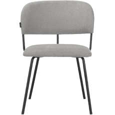 Jídelní židle Claudia (SET 2 ks), textil, světle šedá - 2
