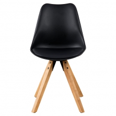 Jídelní židle Damian (SET 2 ks), dřevo/černá - 3