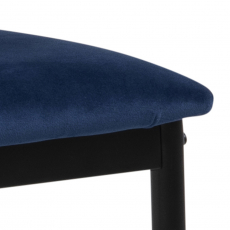 Jídelní židle Demina (SET 4 ks), tmavě modrá - 2