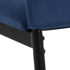 Jídelní židle Demina (SET 4 ks), tmavě modrá - 3