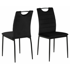 Jídelní židle Dia (SET 4 ks), černá