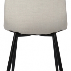 Jídelní židle Dijon, textil, krémová - 4