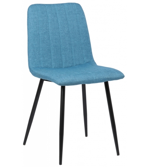 Jídelní židle Dijon, textil, modrá