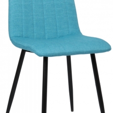 Jídelní židle Dijon, textil, tyrkysová - 1