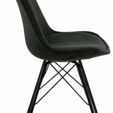 Jídelní židle Eris (SET 2ks), manšestr, zelená - 3