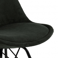 Jídelní židle Eris (SET 2ks), manšestr, zelená - 5