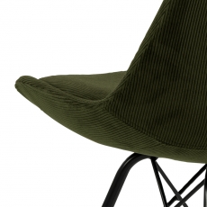 Jídelní židle Eris (SET 2ks), textil , olivová - 3