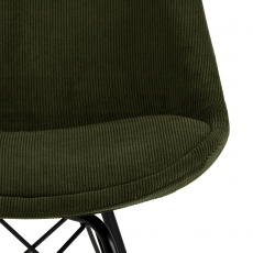 Jídelní židle Eris (SET 2ks), textil , olivová - 4