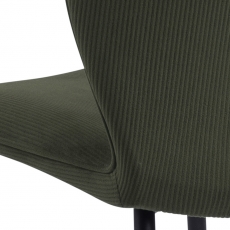 Jídelní židle  Evelyn (SET 2ks), samet, tmavě zelená - 9