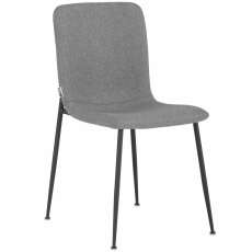 Jídelní židle Fatima (SADA 2 ks), tkanina, antracitová - 4