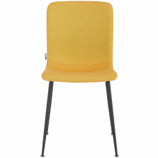 Jídelní židle Fatima (SADA 2 ks), tkanina, žlutá - 2