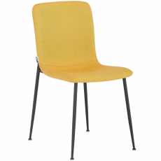 Jídelní židle Fatima (SADA 2 ks), tkanina, žlutá - 4