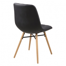 Jídelní židle Filip (SET 2 ks), černá - 4