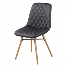 Jídelní židle Filip (SET 2 ks), černá - 1