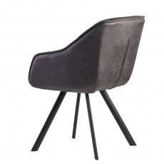 Jídelní židle Gepo, textil, šedá - 6