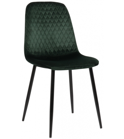 Jídelní židle Giverny, samet, zelená