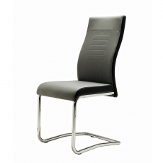 Jídelní židle Glady, šedá/černá - 2